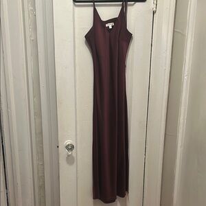 Elegant Burgundy Slip Dress